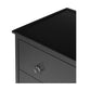 REAGAN 3 DRAWER NIGHTSTAND DEEP BLACK