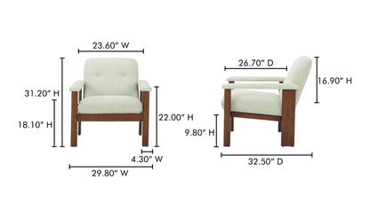 Parker Lounge Chair Beige