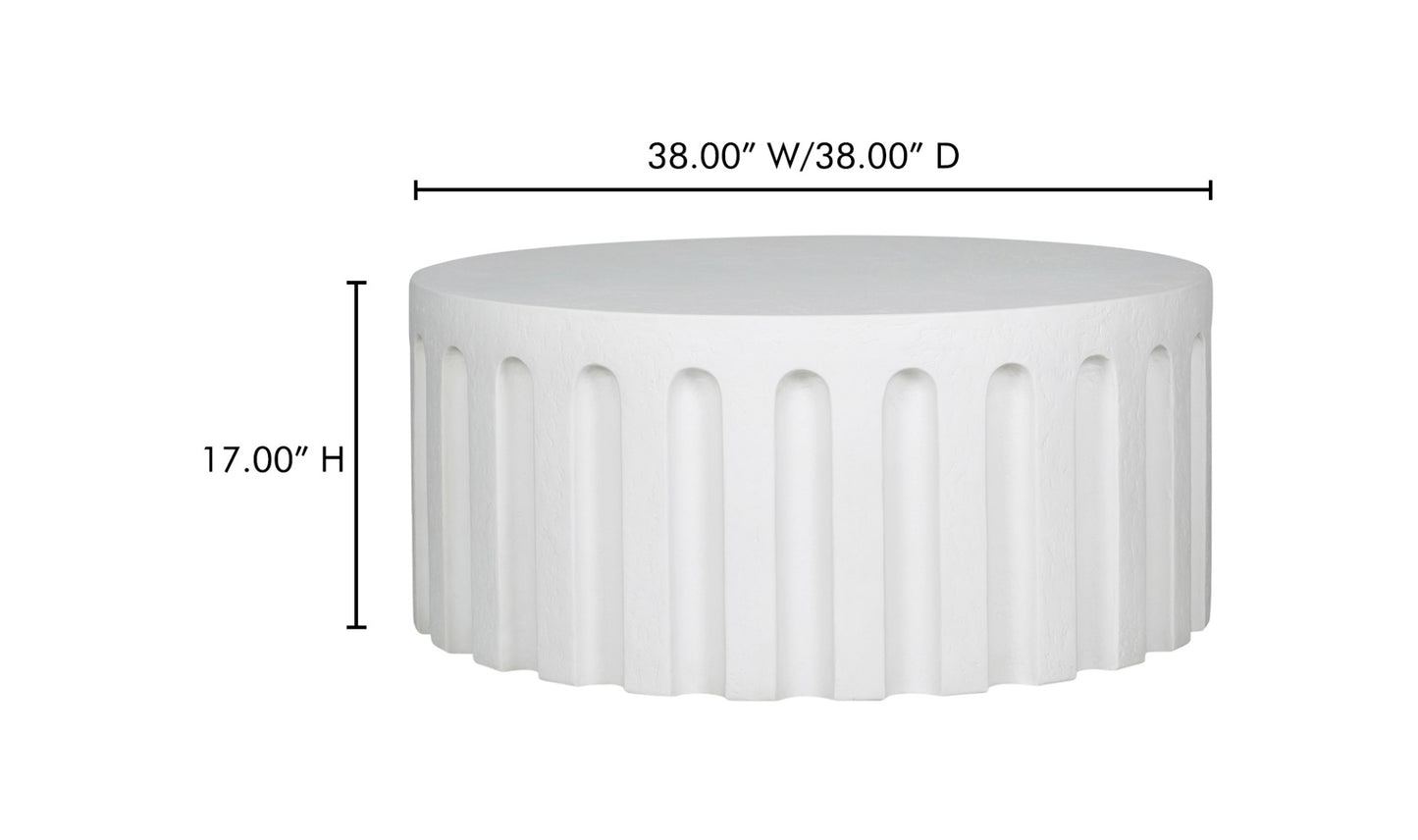 Eris Outdoor Coffee Table White