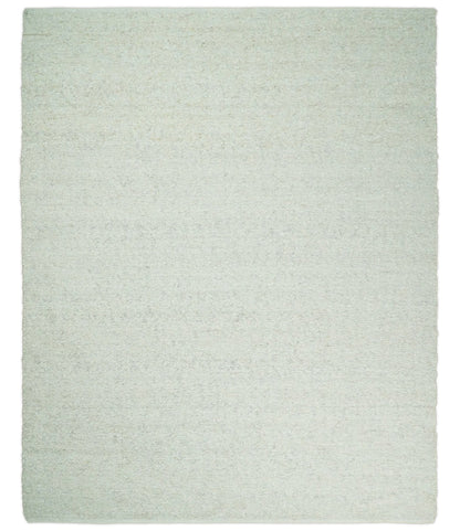 Chunky Soft Flatweave Solid White Handwoven Area Rug