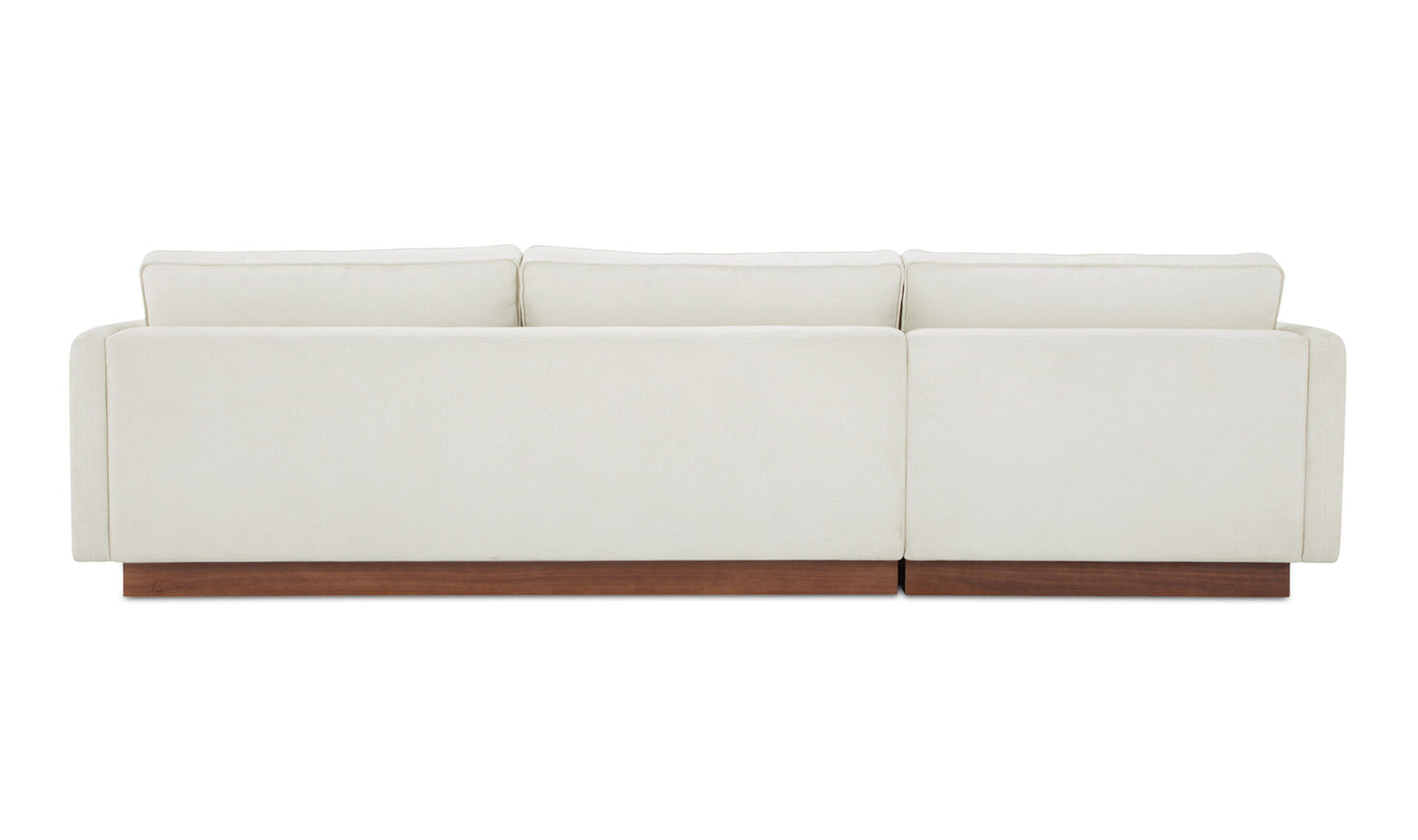 Vernon Left Sectional White