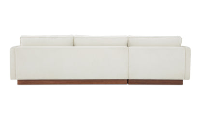 Vernon Left Sectional White