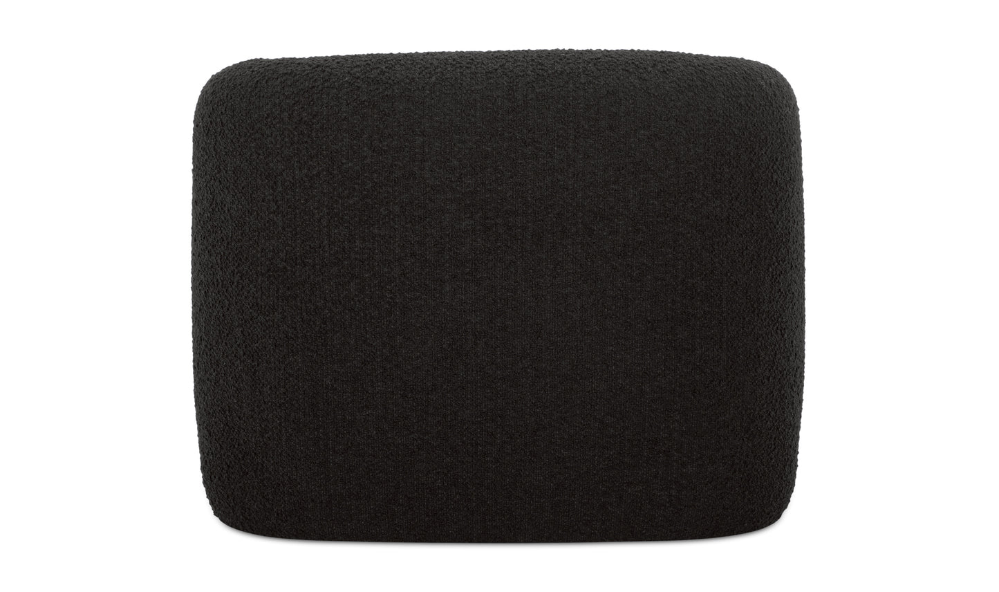 Faye Accent Chair Black Boucle