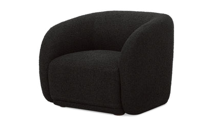 Faye Accent Chair Black Boucle