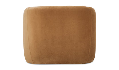 Faye Accent Chair Tan Faux Mohair