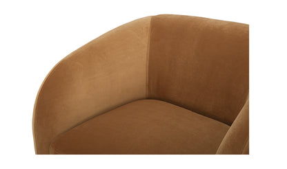 Faye Accent Chair Tan Faux Mohair