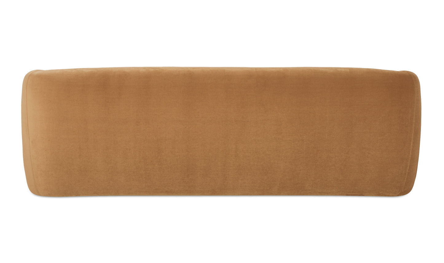 Faye Sofa Tan Faux Mohair