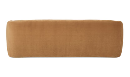 Faye Sofa Tan Faux Mohair