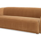 Faye Sofa Tan Faux Mohair