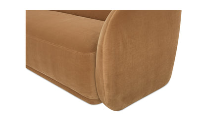 Faye Sofa Tan Faux Mohair