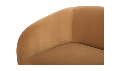 Faye Sofa Tan Faux Mohair