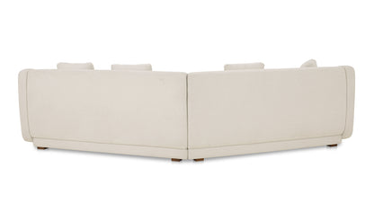 Fraser 2 Piece Modular Sofa White