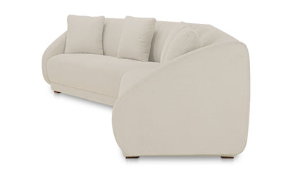 Fraser 2 Piece Modular Sofa White