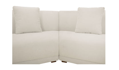 Fraser 2 Piece Modular Sofa White