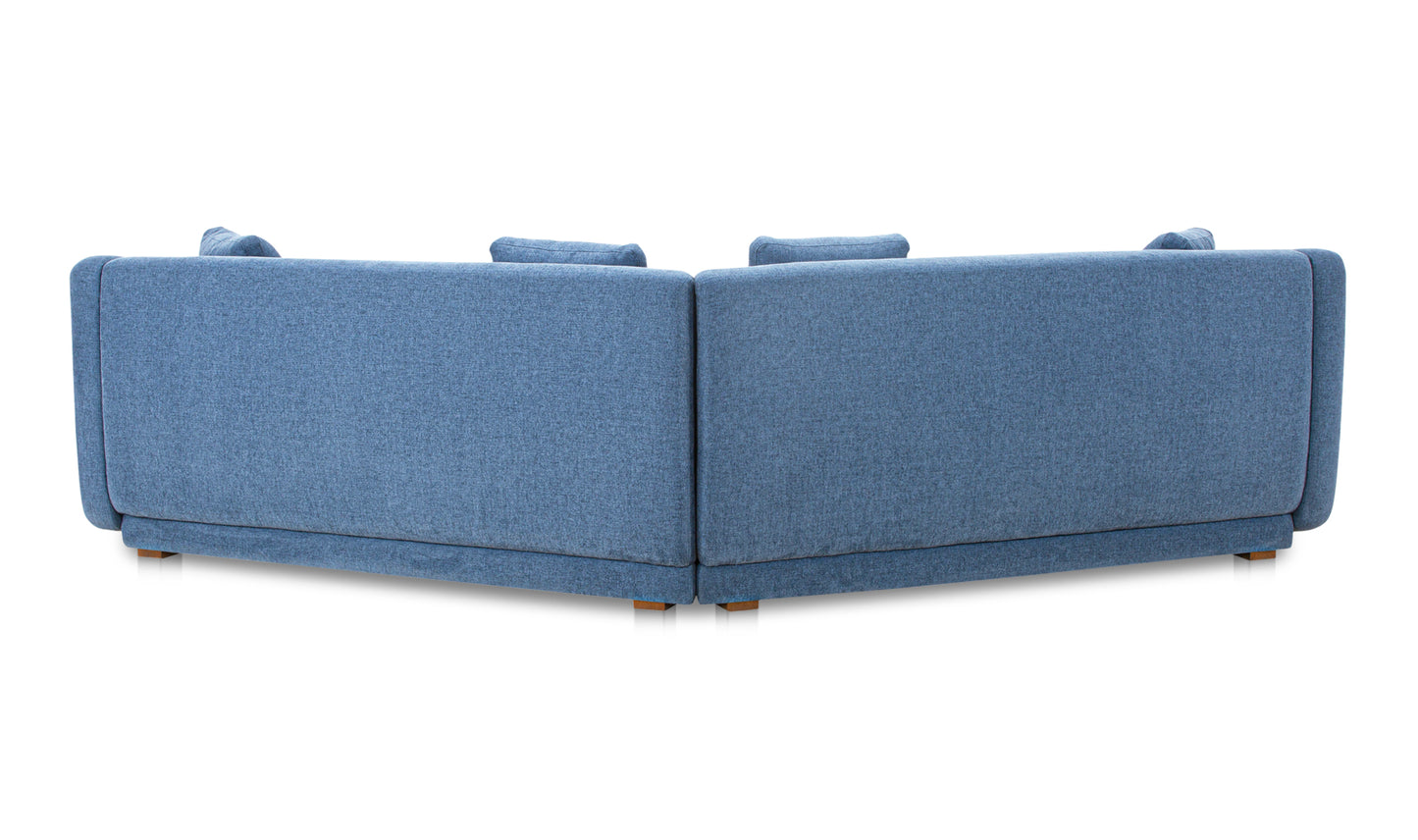 Fraser 2 Piece Modular Sofa Deep Blue