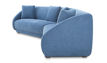 Fraser 2 Piece Modular Sofa Deep Blue