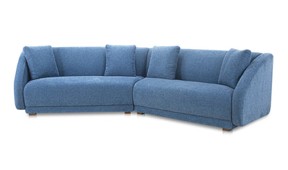 Fraser 2 Piece Modular Sofa Deep Blue