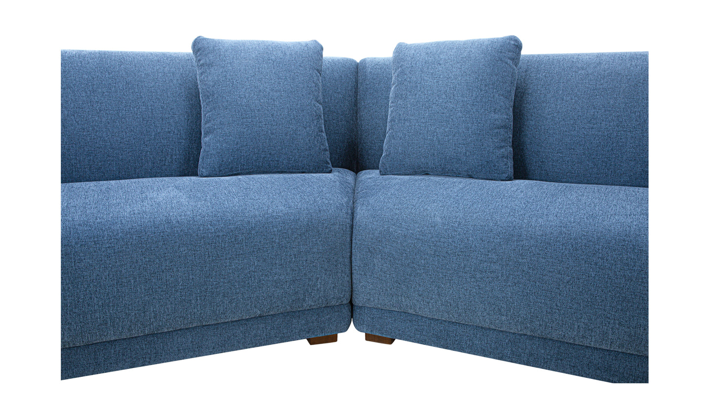 Fraser 2 Piece Modular Sofa Deep Blue