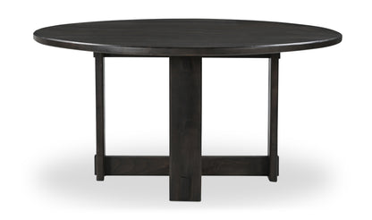 Glenn Round Dining Table Dark Brown