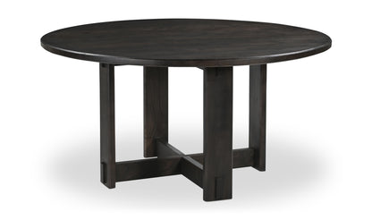 Glenn Round Dining Table Dark Brown