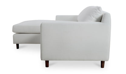 Hutton Left Sectional White