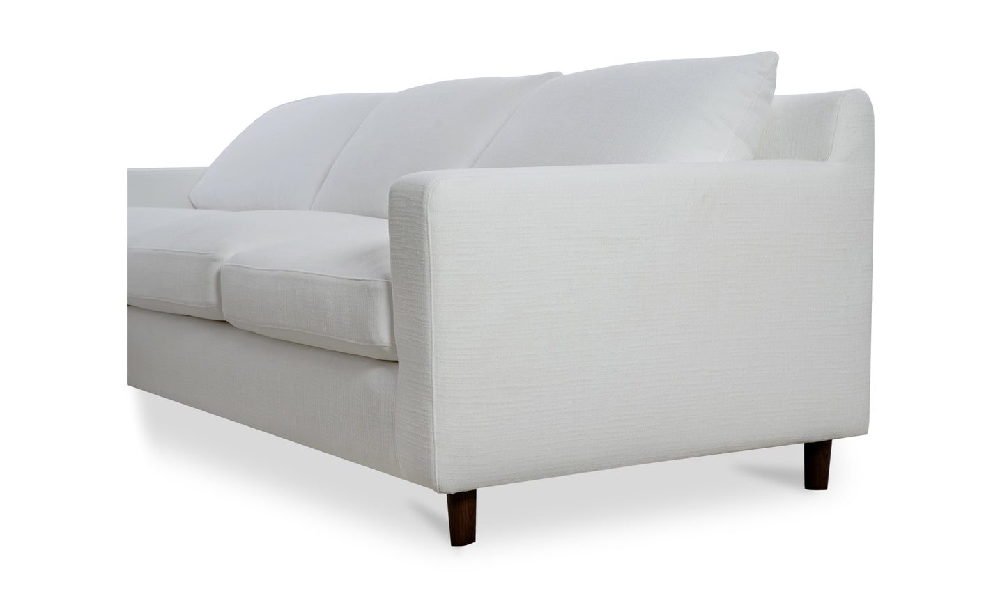 Hutton Left Sectional White