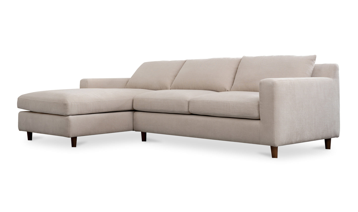 Hutton Left Sectional Beige