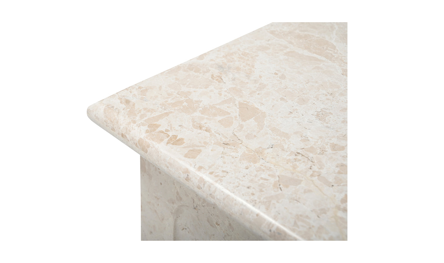 Forum Side Table Cream Marble