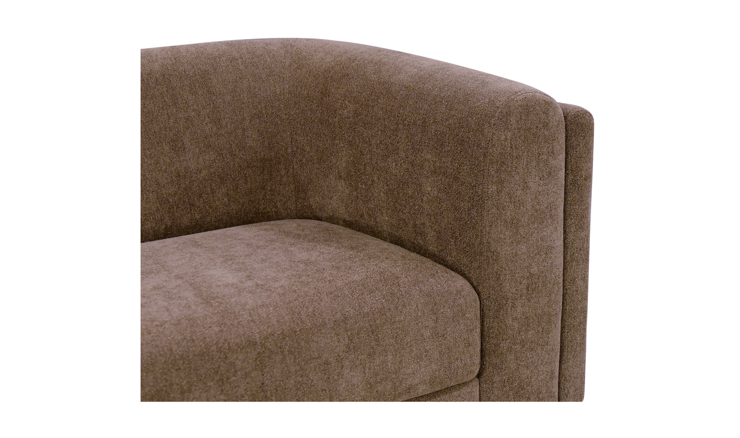 Alora Sofa Fabric Ochre Brown