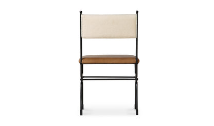 Posta Dining Chair Brown Leather