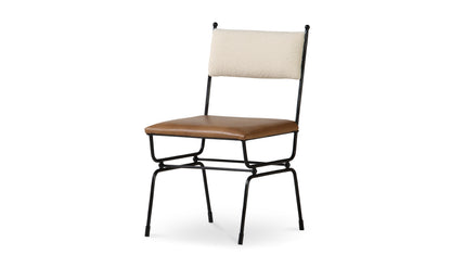 Posta Dining Chair Brown Leather