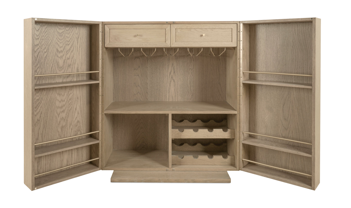 Vermentino Bar Cabinet Oak