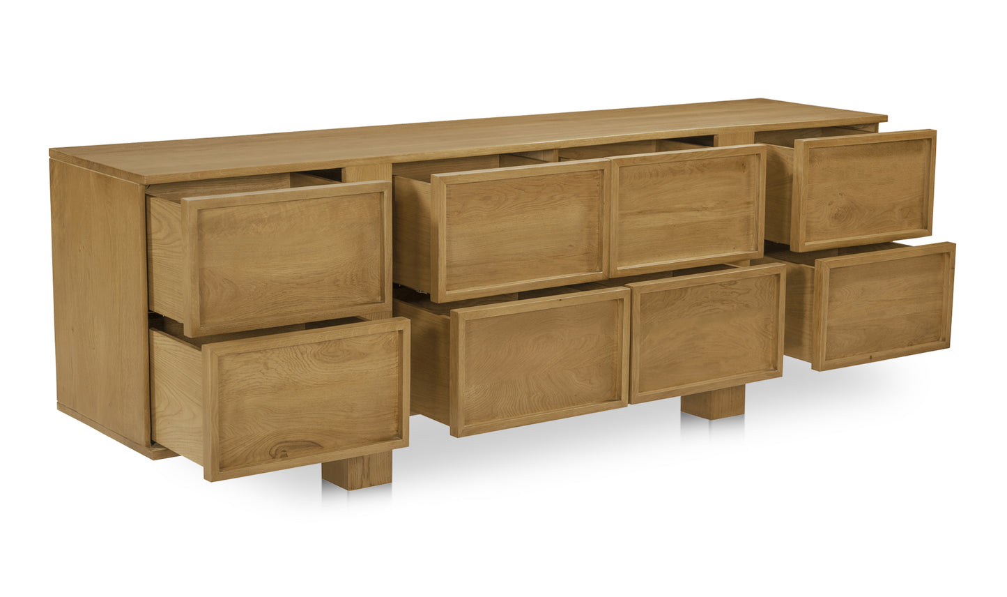 Henley 8 Drawer Dresser Brown