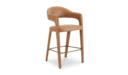 Martens Bar Stool Brown Leather