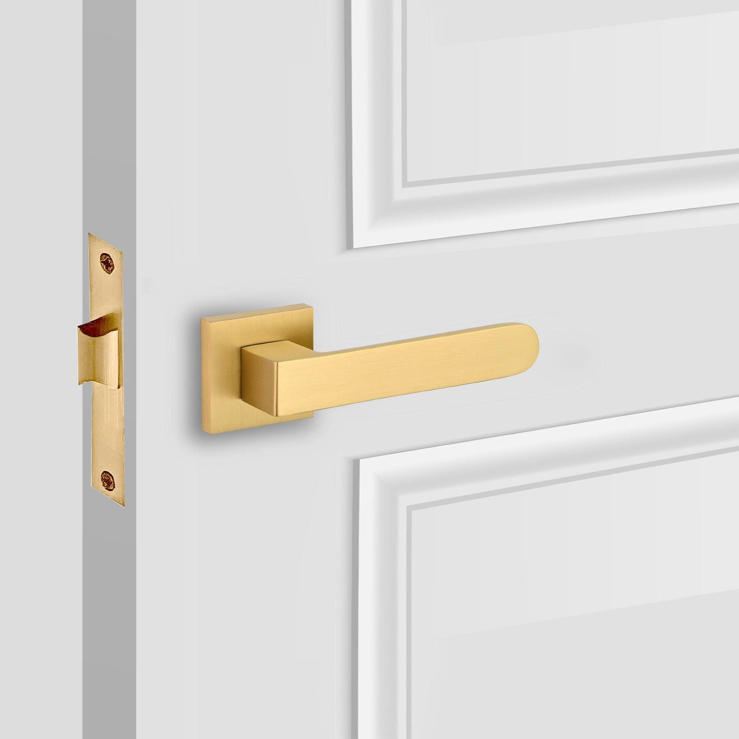 Passage Morden Style Brass Door Lever Handles