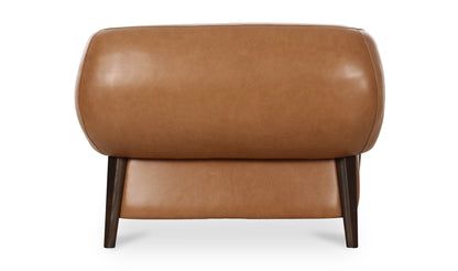 Devlin Lounge Chair Tan Leather