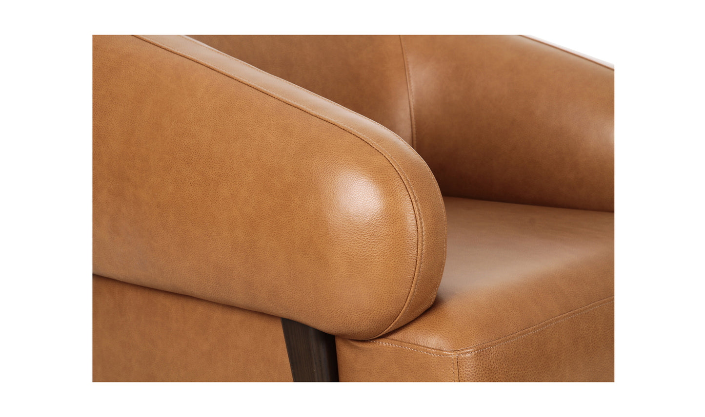 Devlin Lounge Chair Tan Leather