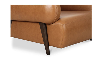 Devlin Lounge Chair Tan Leather