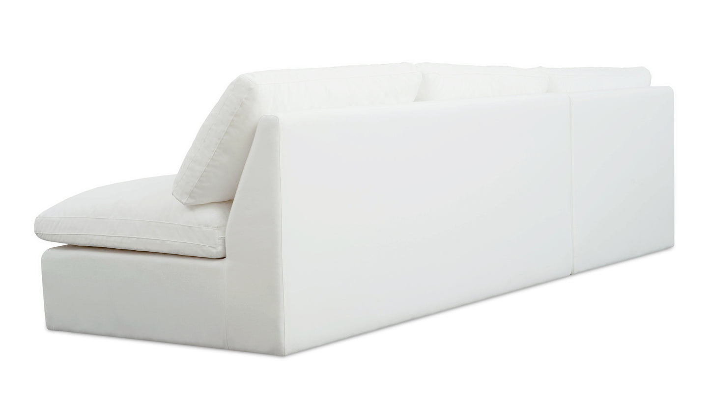 Miles Outdoor Modular 2 Piece White