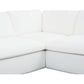 Miles Outdoor Modular 3 Piece White