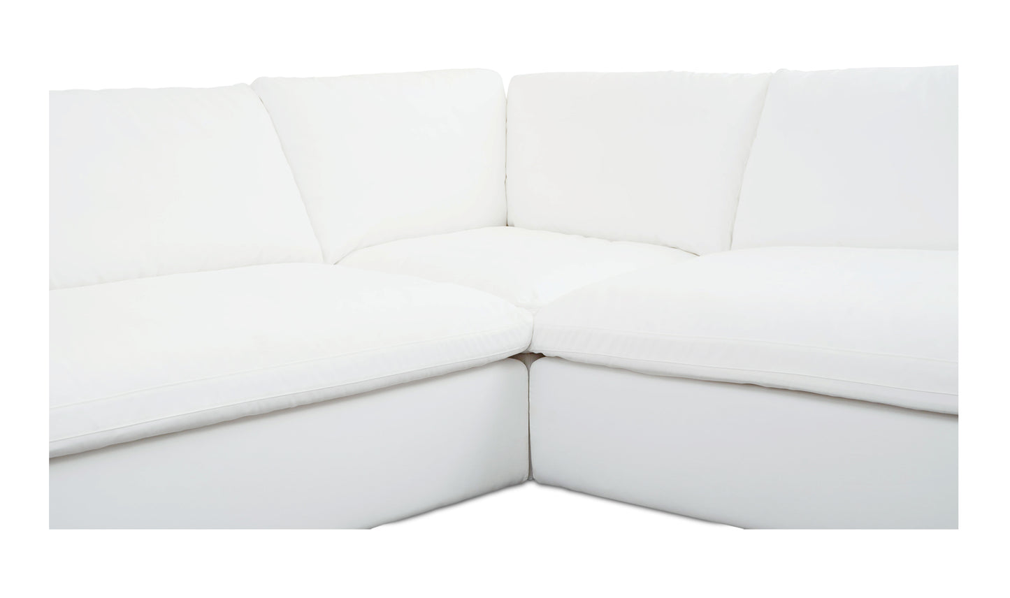 Miles Outdoor Modular 3 Piece White