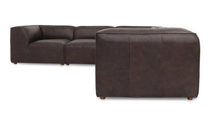 Form Classic L-Shaped Modular Sectional Espresso Brown