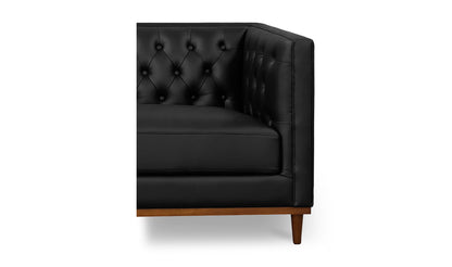 Fielder Sofa Black Leather