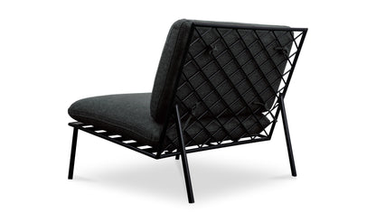 Salma Outdoor Accent Chair Speckled Charcoal