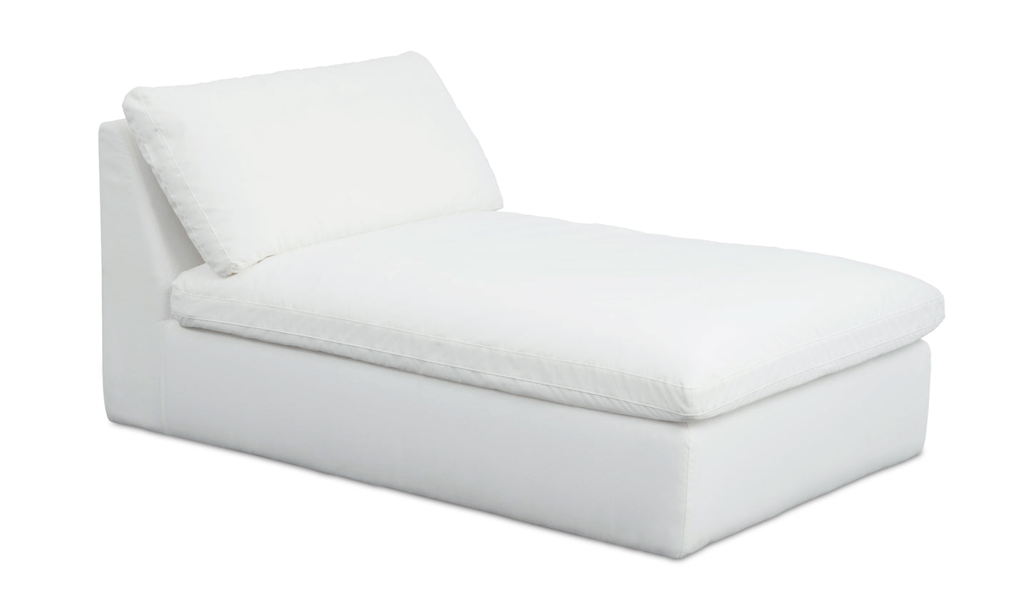 Miles Outdoor Chaise White