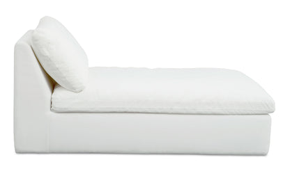 Miles Outdoor Chaise White