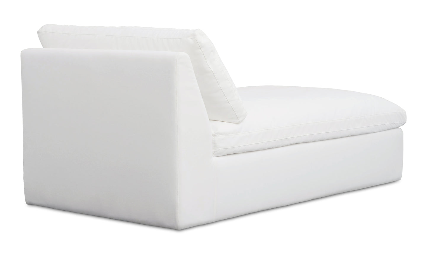 Miles Outdoor Chaise White