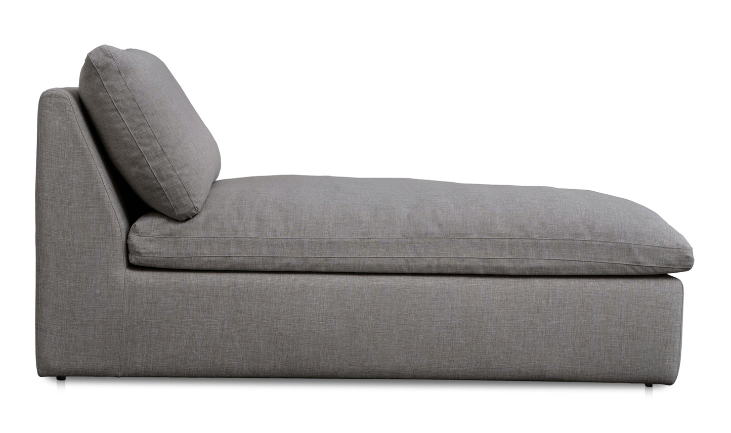 Miles Outdoor Chaise Speckled Light Grey