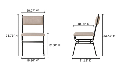 Posta Dining Chair Beige