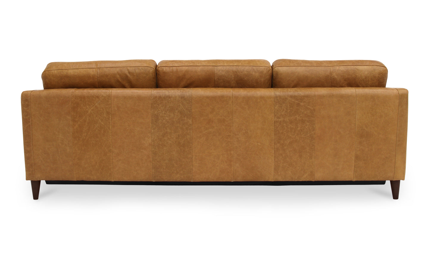 Bridgers Power Recliner Sofa Tan Leather